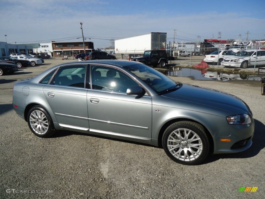2008 A4 2.0T quattro Sedan - Quartz Grey Metallic / Light Gray photo #5