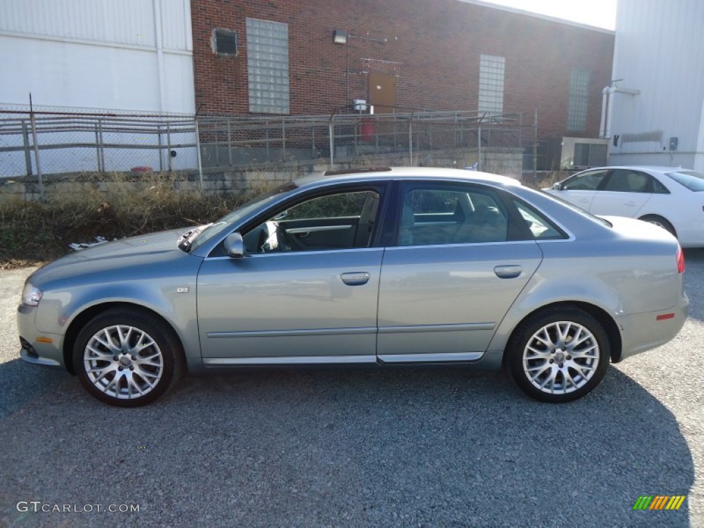 2008 A4 2.0T quattro Sedan - Quartz Grey Metallic / Light Gray photo #10
