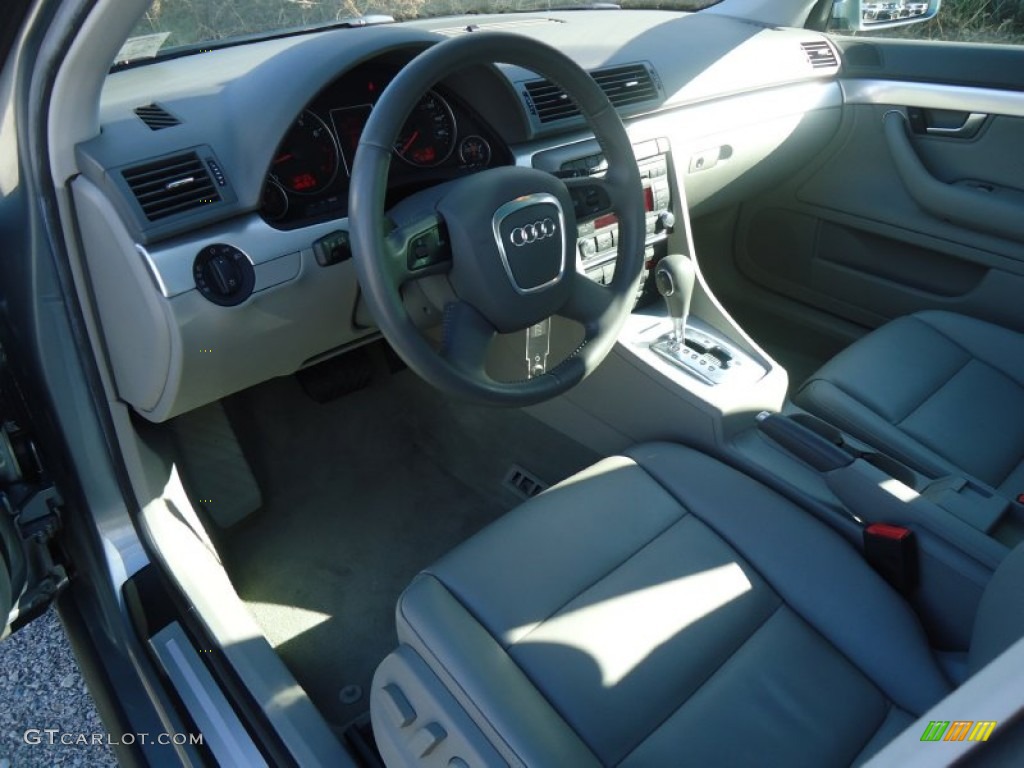 2008 A4 2.0T quattro Sedan - Quartz Grey Metallic / Light Gray photo #11