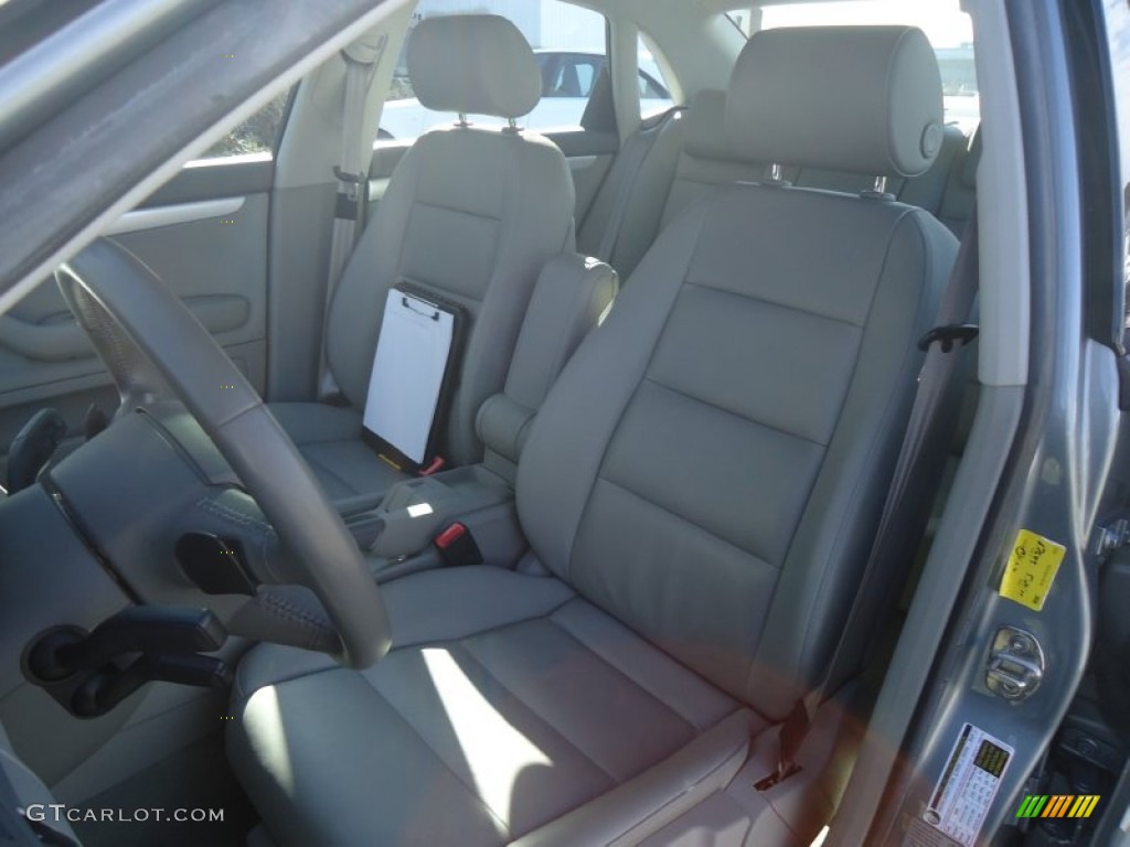 2008 A4 2.0T quattro Sedan - Quartz Grey Metallic / Light Gray photo #13