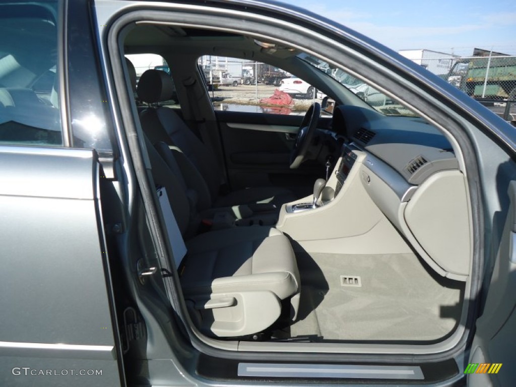 2008 A4 2.0T quattro Sedan - Quartz Grey Metallic / Light Gray photo #20