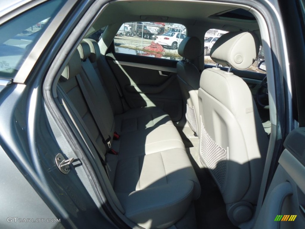 2008 A4 2.0T quattro Sedan - Quartz Grey Metallic / Light Gray photo #22
