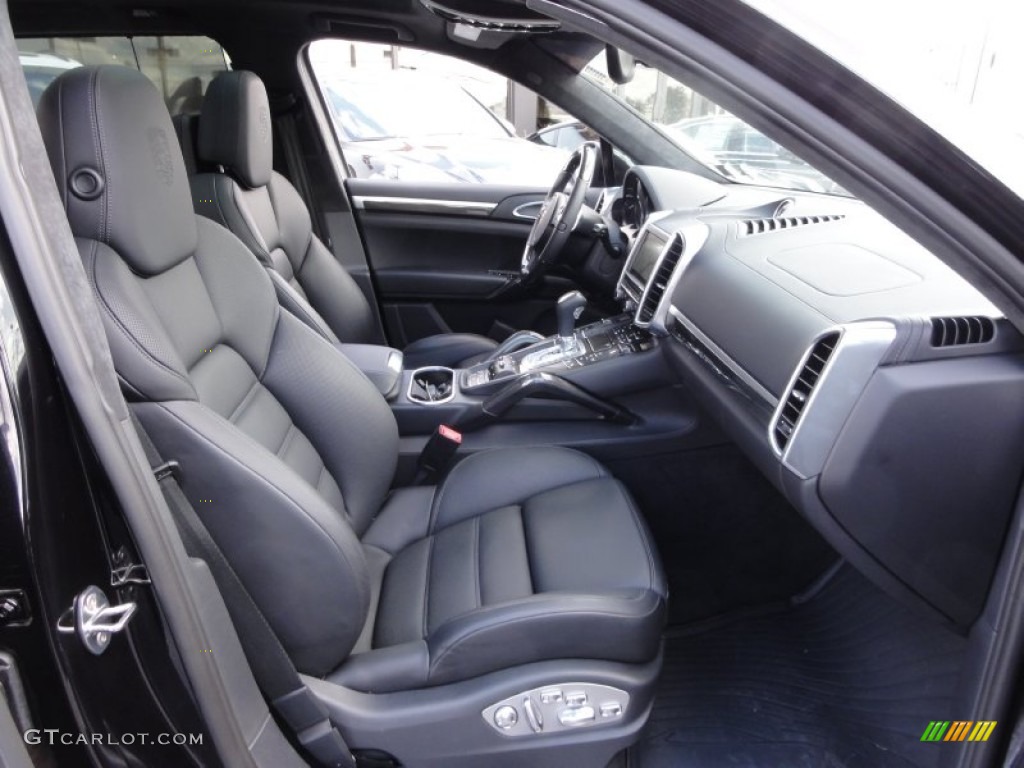 Black Interior 2012 Porsche Cayenne Turbo Photo #63766728