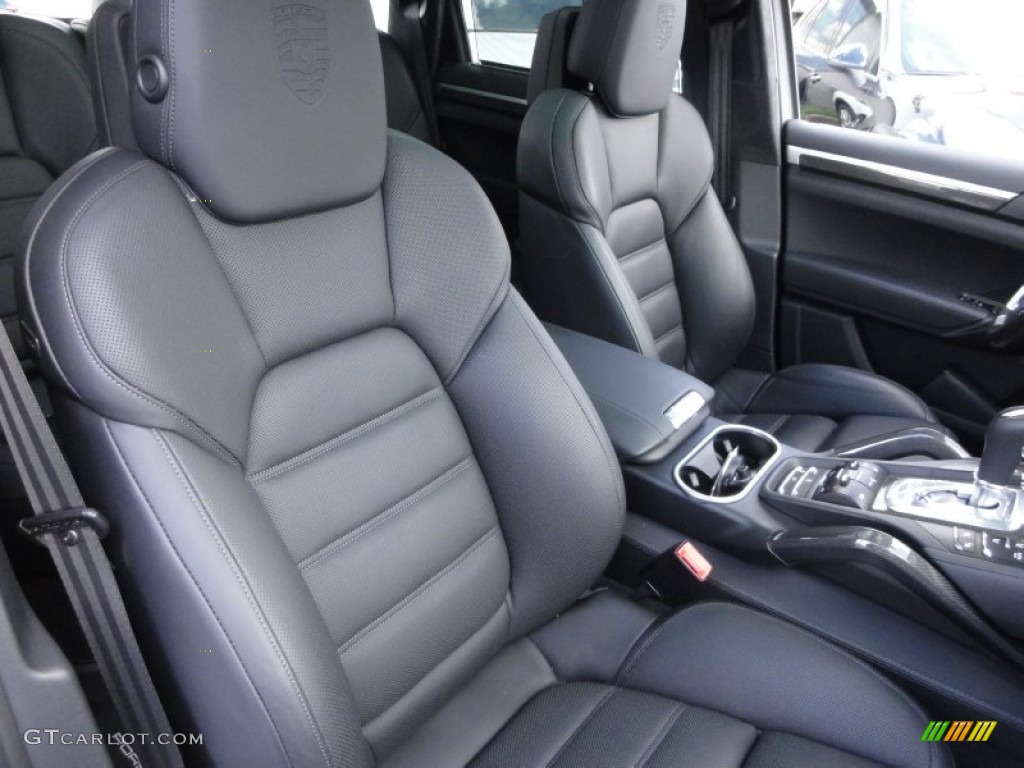 Black Interior 2012 Porsche Cayenne Turbo Photo #63766737