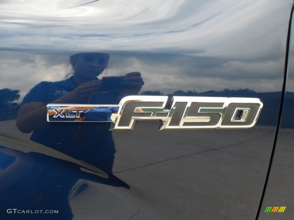 2012 F150 XLT SuperCrew - Dark Blue Pearl Metallic / Steel Gray photo #13