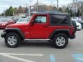 2009 Flame Red Jeep Wrangler X 4x4  photo #1