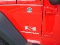 2009 Flame Red Jeep Wrangler X 4x4  photo #4