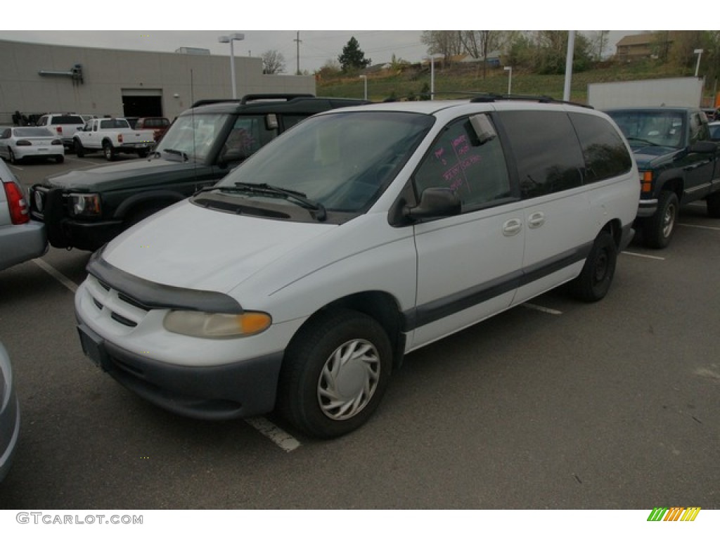 2000 Grand Caravan SE - Bright White / Mist Gray photo #4