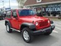 2009 Flame Red Jeep Wrangler X 4x4  photo #19