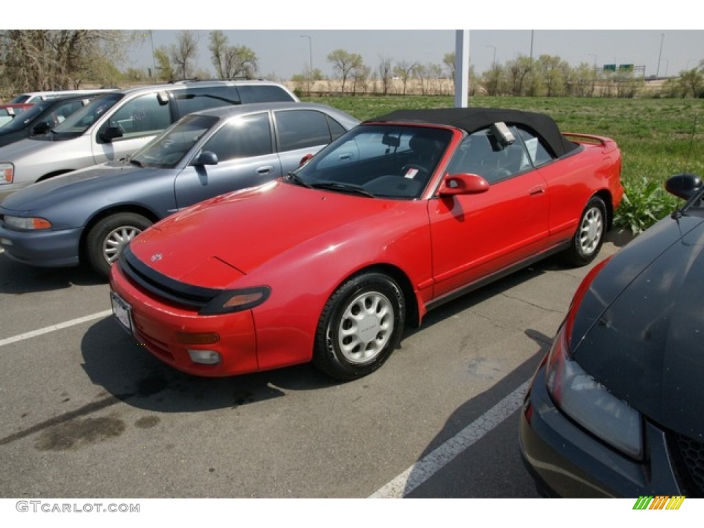 1993 Celica GT Convertible - Super Red / Black photo #4