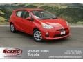 2012 Absolutely Red Toyota Prius c Hybrid Two  photo #1