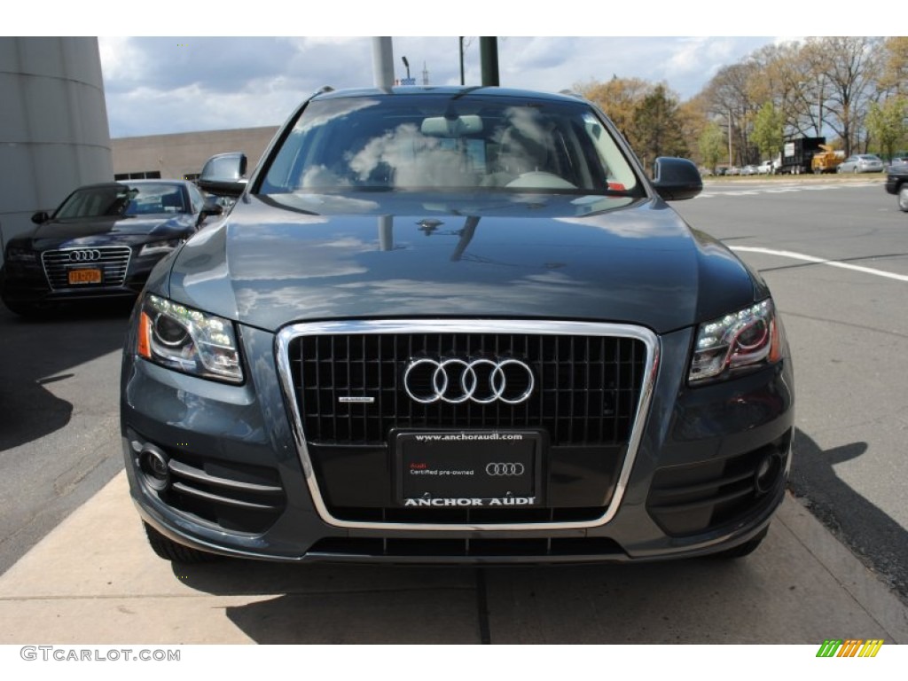 2009 Q5 3.2 Premium quattro - Meteor Gray Pearl Effect / Light Gray photo #2