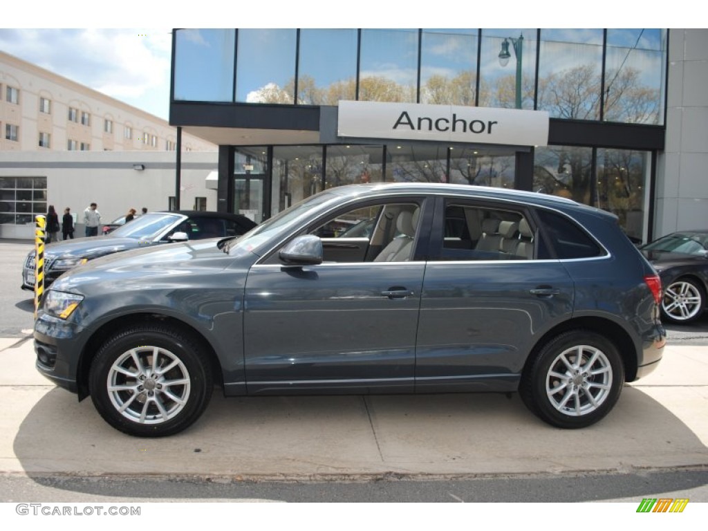 2009 Q5 3.2 Premium quattro - Meteor Gray Pearl Effect / Light Gray photo #3