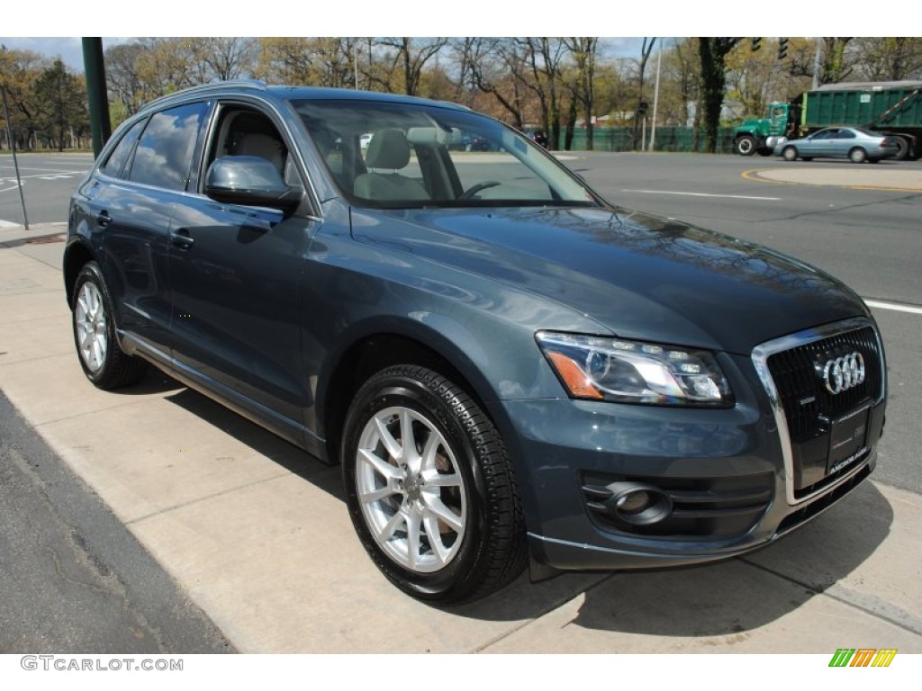 2009 Q5 3.2 Premium quattro - Meteor Gray Pearl Effect / Light Gray photo #7