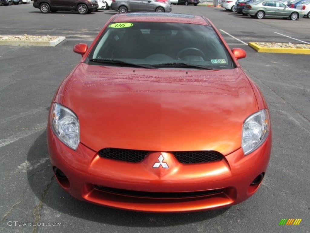 2006 Eclipse GS Coupe - Sunset Orange Pearlescent / Dark Charcoal photo #5