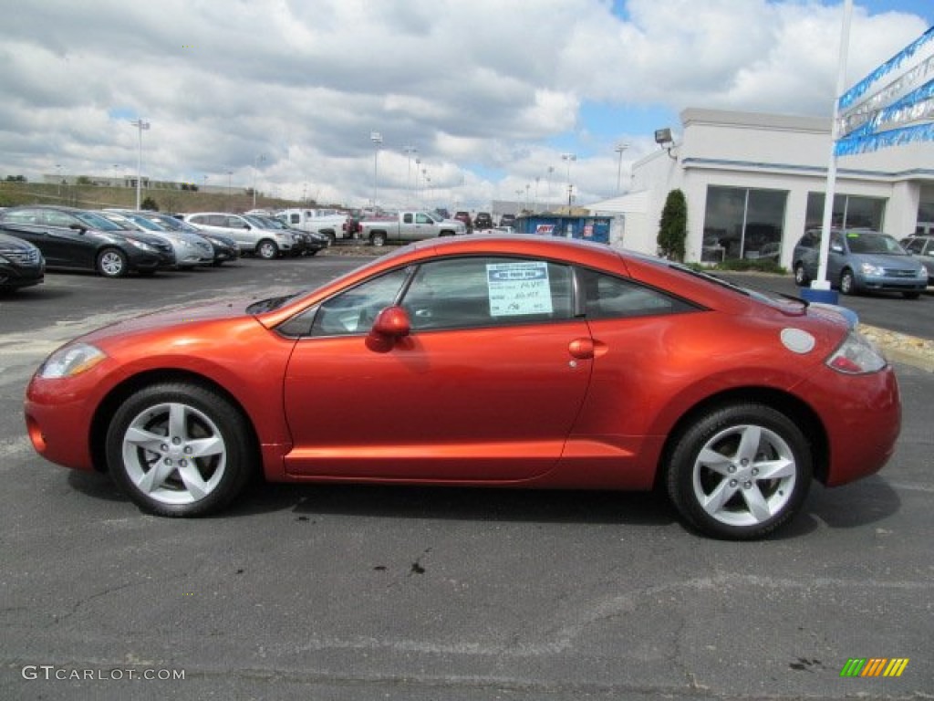 2006 Eclipse GS Coupe - Sunset Orange Pearlescent / Dark Charcoal photo #7