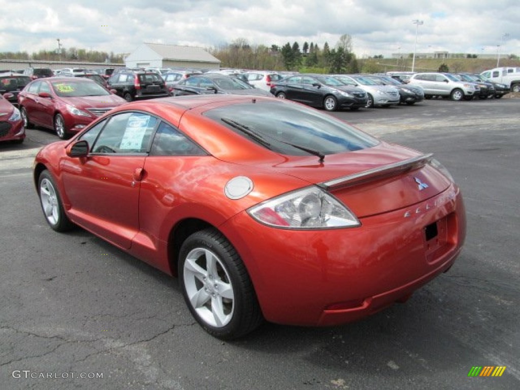 2006 Eclipse GS Coupe - Sunset Orange Pearlescent / Dark Charcoal photo #9