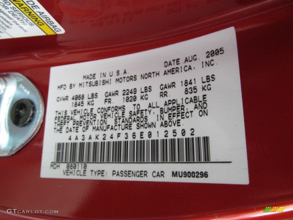 2006 Eclipse GS Coupe - Sunset Orange Pearlescent / Dark Charcoal photo #24