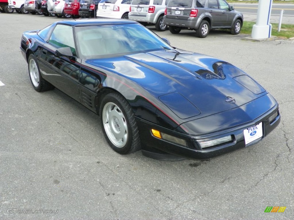 1992 Corvette Coupe - Black / Black photo #1