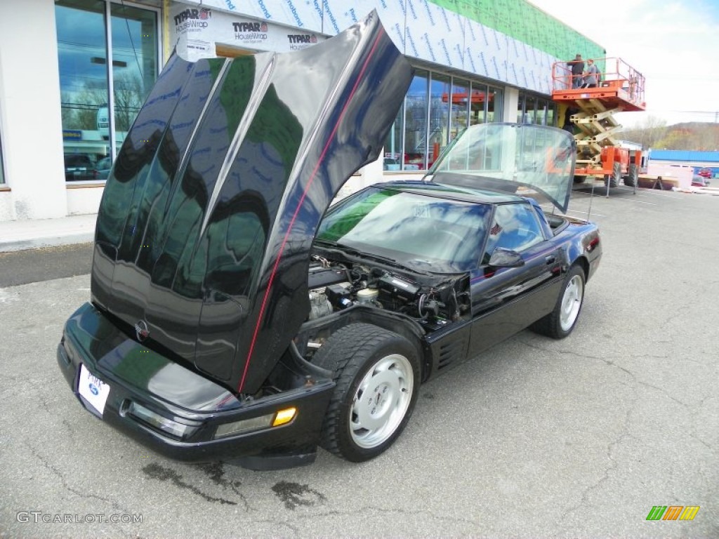 1992 Corvette Coupe - Black / Black photo #25