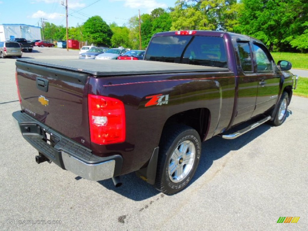 2008 Silverado 1500 LT Extended Cab 4x4 - Dark Cherry Metallic / Ebony photo #6