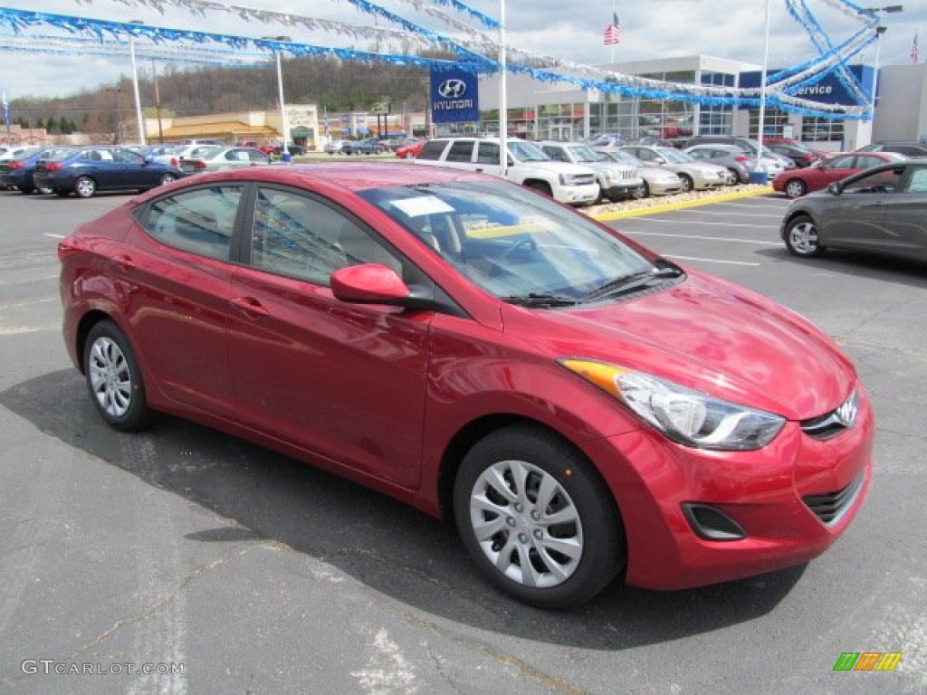 2012 Elantra GLS - Red Allure / Beige photo #1