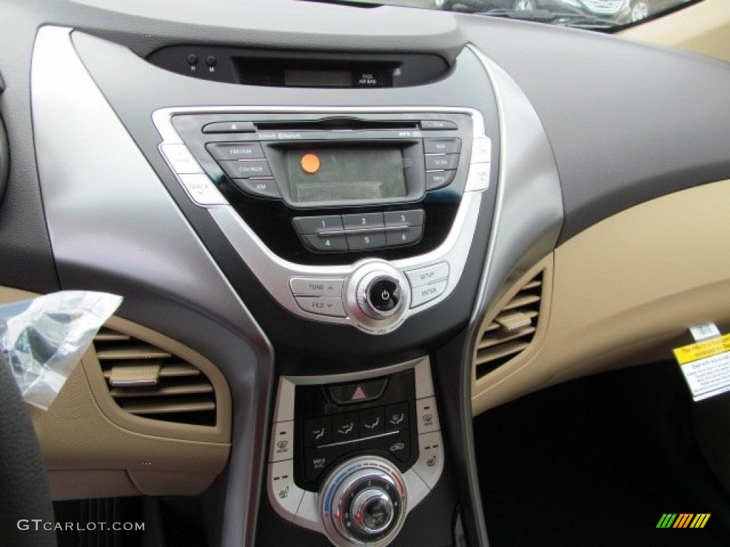 2013 Elantra GLS - Shimmering White / Beige photo #9