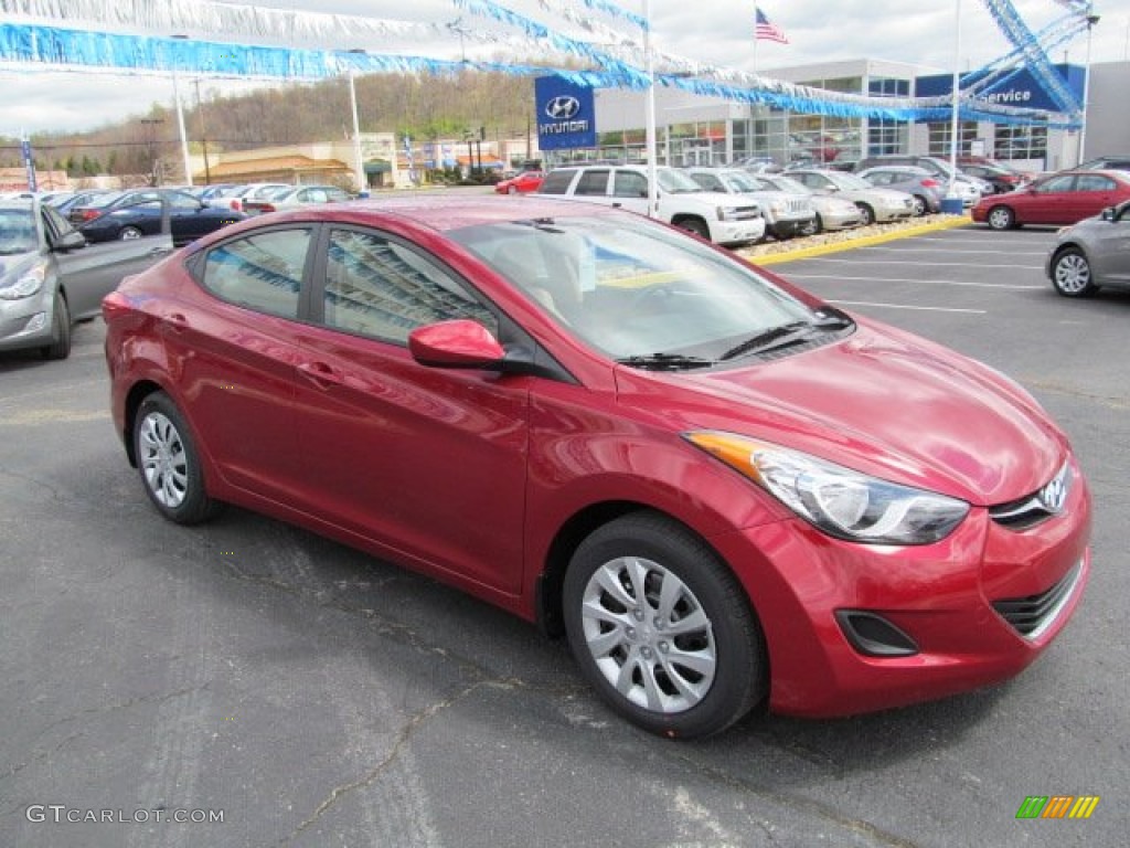 2012 Elantra GLS - Red Allure / Beige photo #1