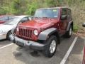 2007 Red Rock Crystal Pearl Jeep Wrangler Rubicon 4x4  photo #3