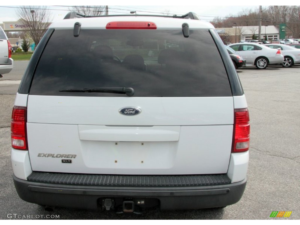 2003 Explorer XLT 4x4 - Oxford White / Medium Parchment Beige photo #7