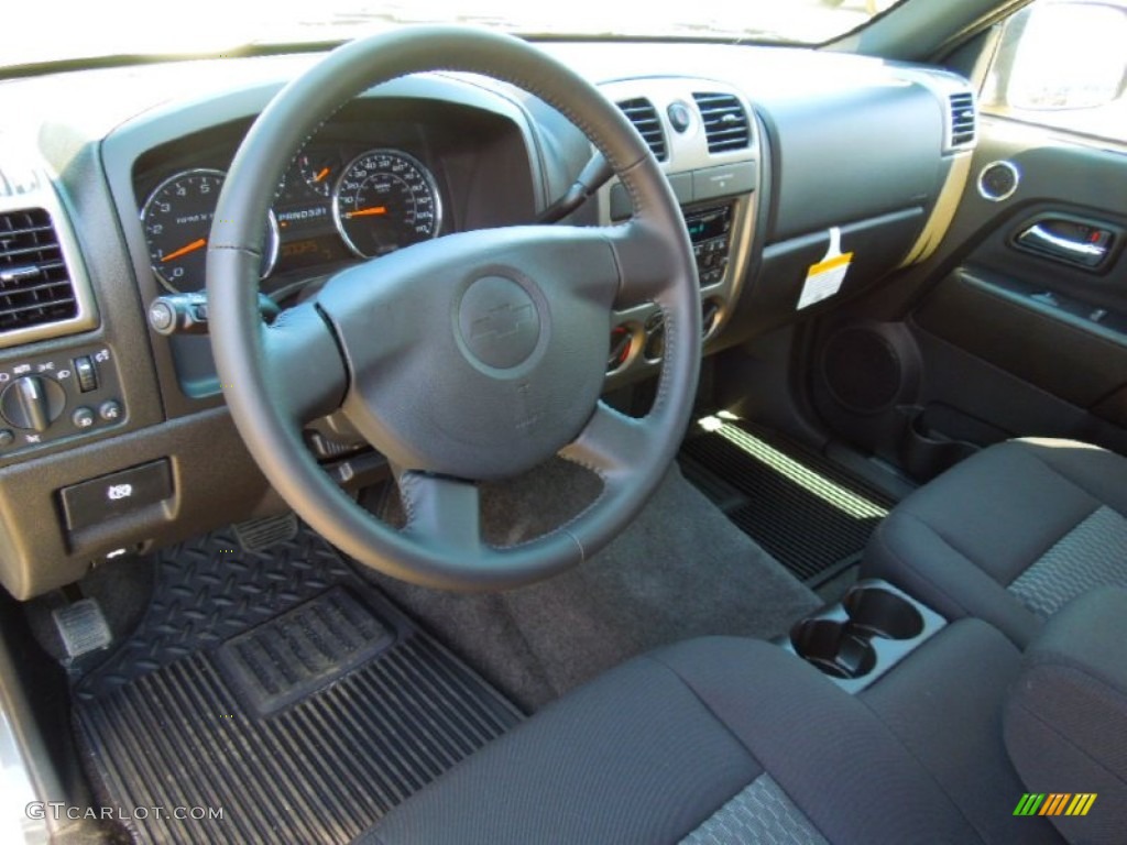 Ebony Interior 2012 Chevrolet Colorado LT Crew Cab Photo #63776043