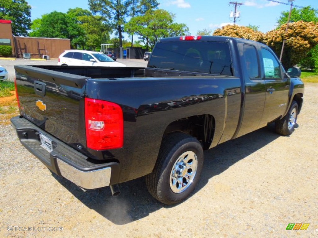 2012 Silverado 1500 LS Extended Cab - Black Granite Metallic / Dark Titanium photo #6