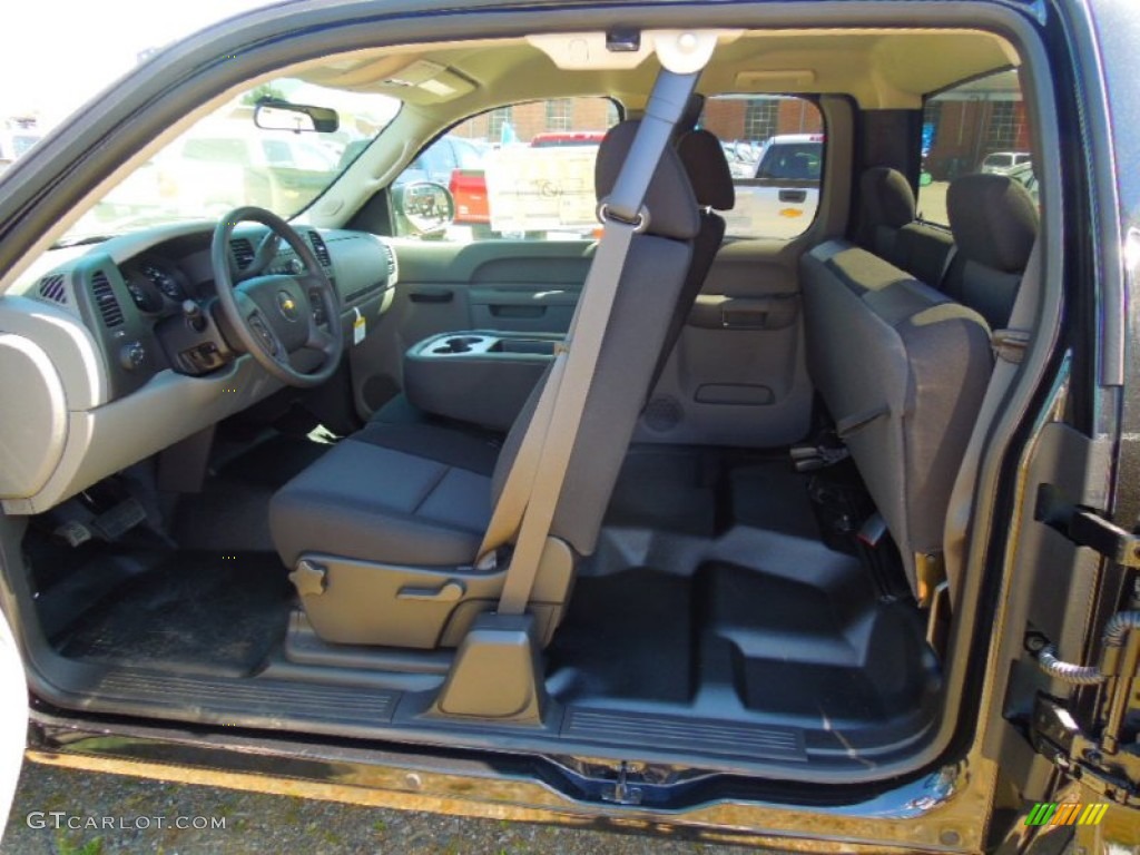 2012 Silverado 1500 LS Extended Cab - Black Granite Metallic / Dark Titanium photo #14