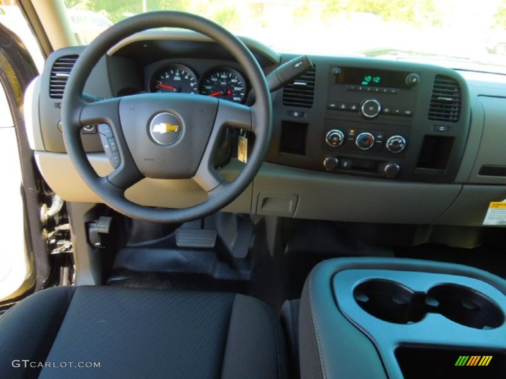 2012 Silverado 1500 LS Extended Cab - Black Granite Metallic / Dark Titanium photo #16