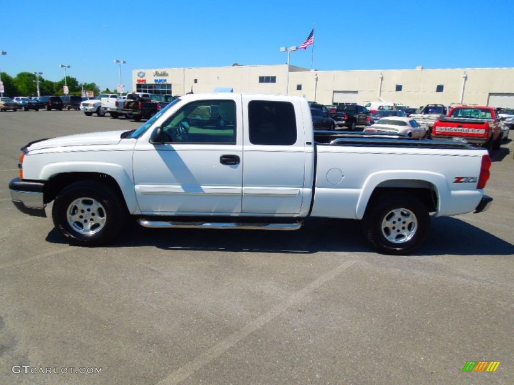 2003 Silverado 1500 LT Extended Cab 4x4 - Summit White / Tan photo #4