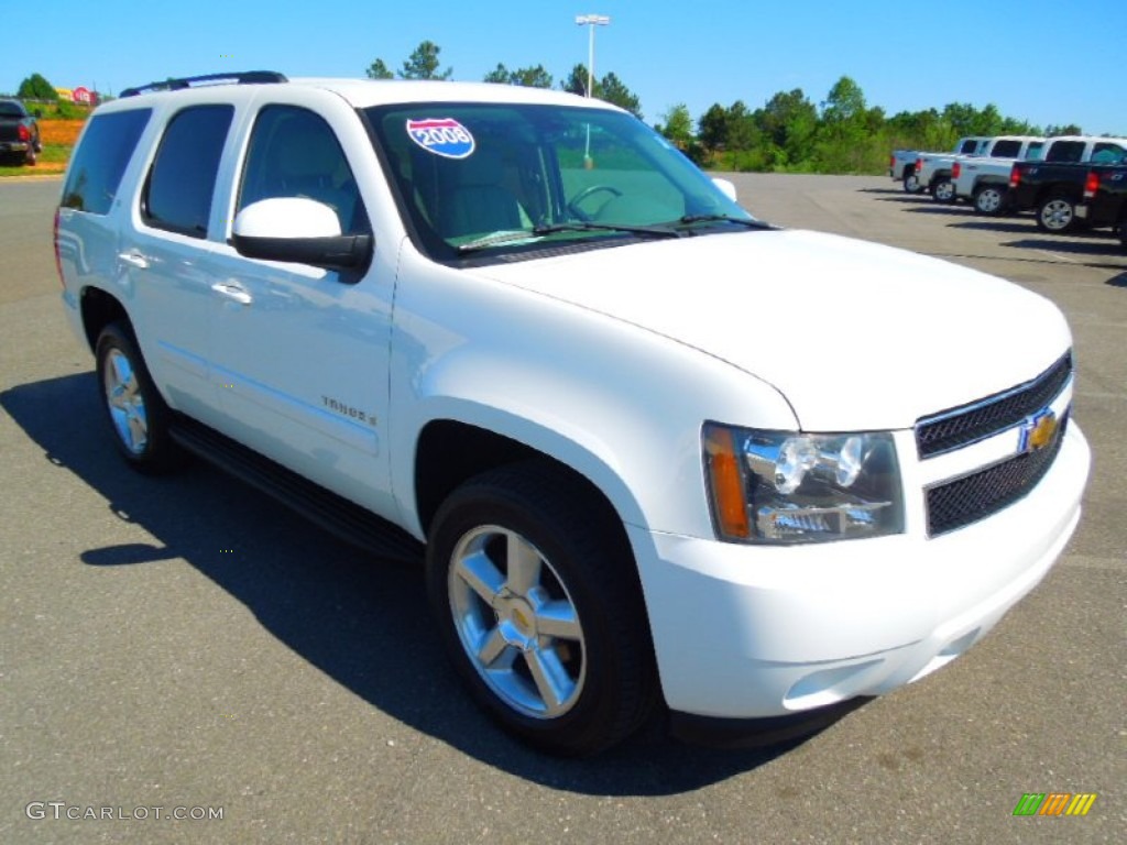 2008 Tahoe LT - Summit White / Light Titanium/Dark Titanium photo #2