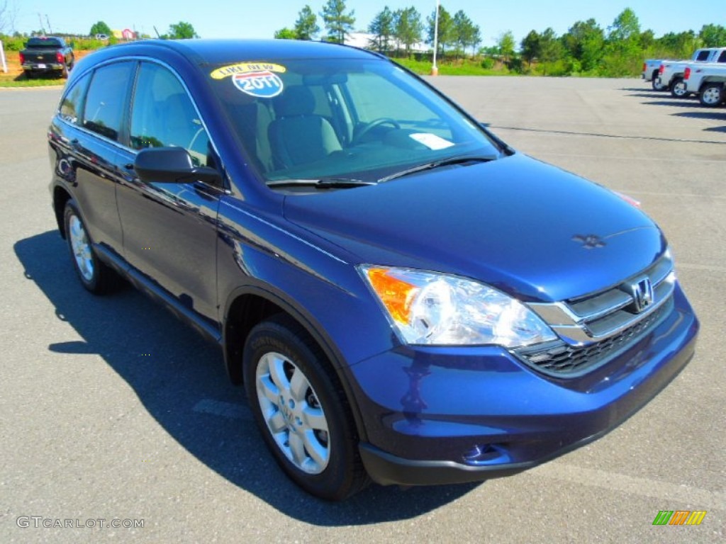 2011 CR-V SE 4WD - Royal Blue Pearl / Gray photo #2