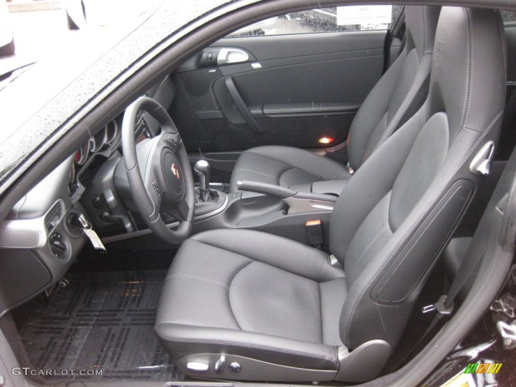 Black Interior 2011 Porsche 911 Carrera 4S Coupe Photo #63782061