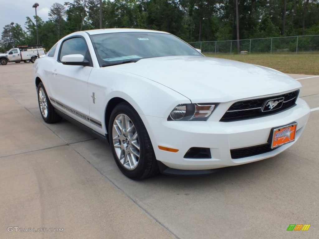 2012 Mustang V6 Premium Coupe - Performance White / Charcoal Black photo #1