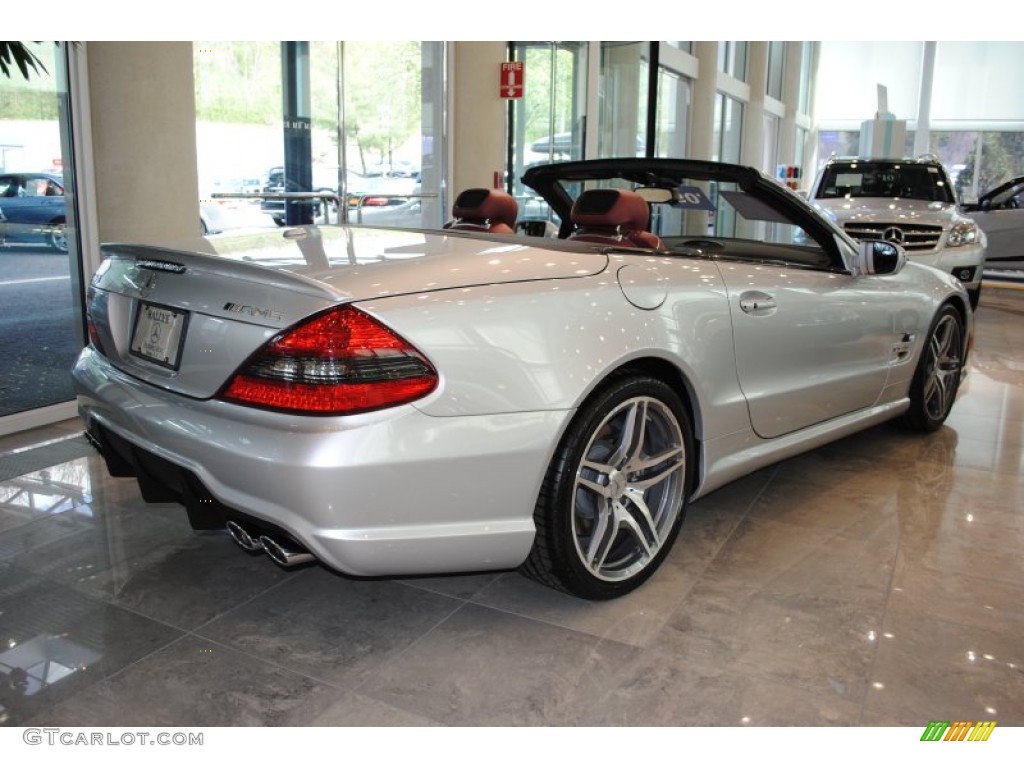 Iridium Silver Metallic 2009 Mercedes-Benz SL 63 AMG Roadster Exterior Photo #63784398