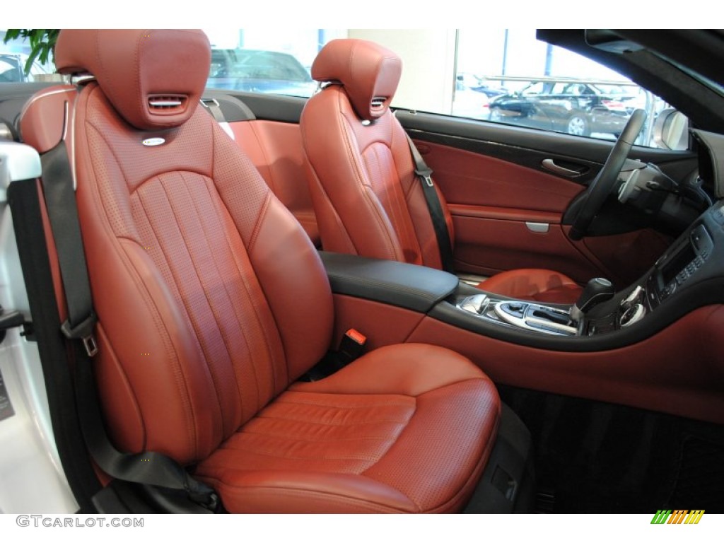 Red Interior 2009 Mercedes-Benz SL 63 AMG Roadster Photo #63784434