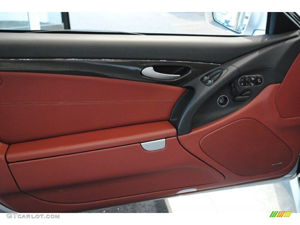 2009 Mercedes-Benz SL 63 AMG Roadster Red Door Panel Photo #63784443