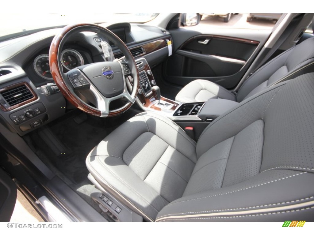 Inscription Off Black/Black Interior 2012 Volvo S80 T6 AWD Inscription Photo #63787551
