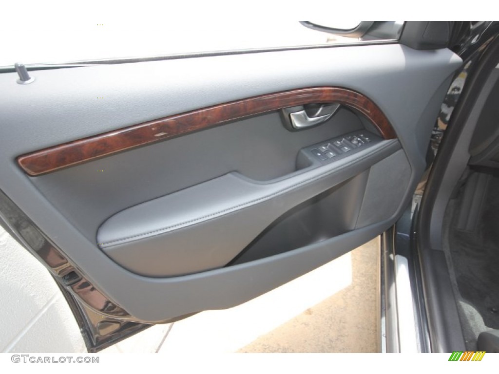 2012 Volvo S80 T6 AWD Inscription Inscription Off Black/Black Door Panel Photo #63787596