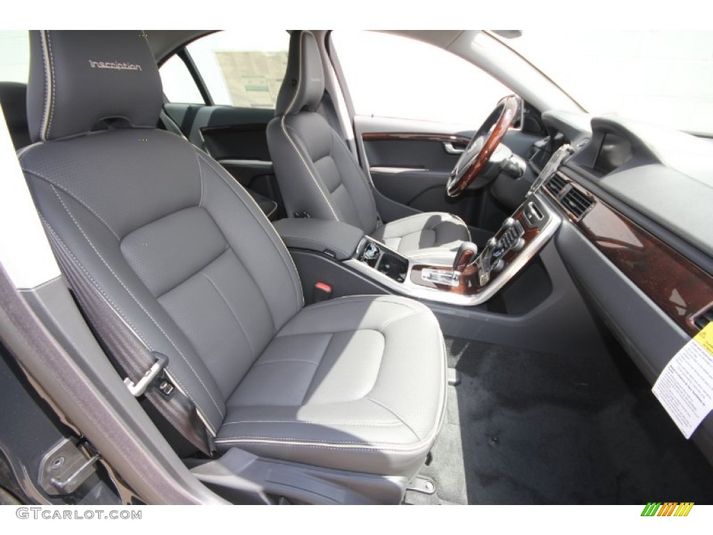 Inscription Off Black/Black Interior 2012 Volvo S80 T6 AWD Inscription Photo #63787644