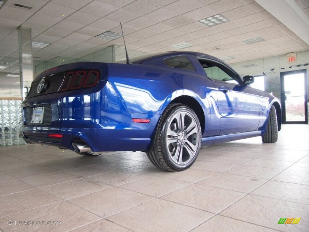 2013 Mustang V6 Coupe - Deep Impact Blue Metallic / Charcoal Black photo #10