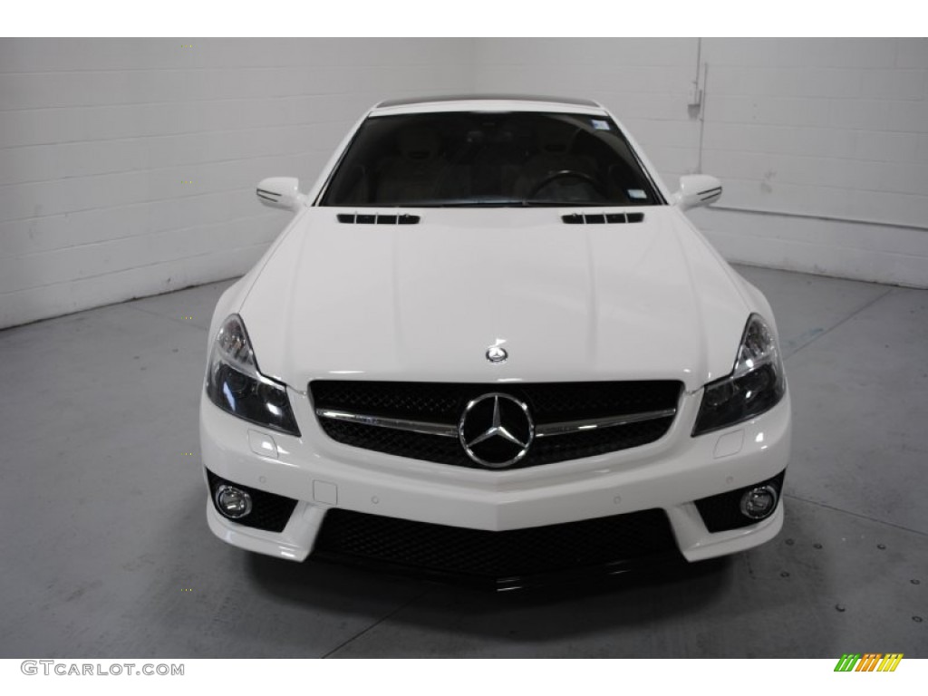 Alabaster White 2009 Mercedes-Benz SL 63 AMG Roadster Exterior Photo #63787893