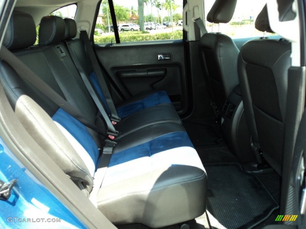 2009 Edge SEL - Sport Blue Metallic / Charcoal Black/Blue Alcantara photo #22