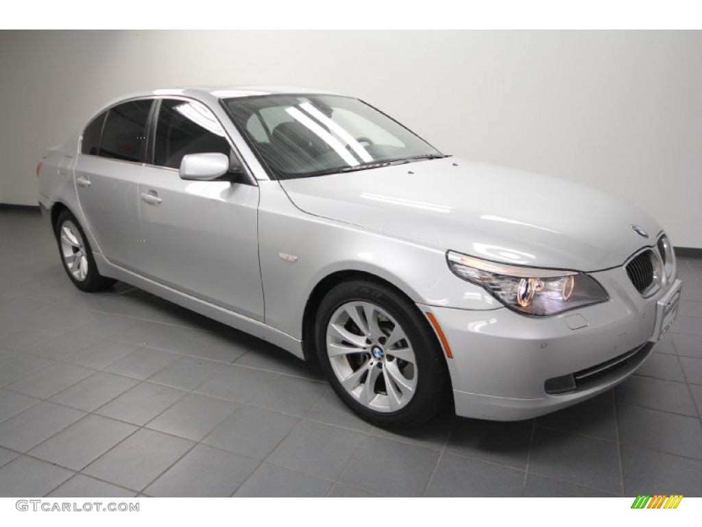 2010 5 Series 535i Sedan - Titanium Silver Metallic / Black photo #1