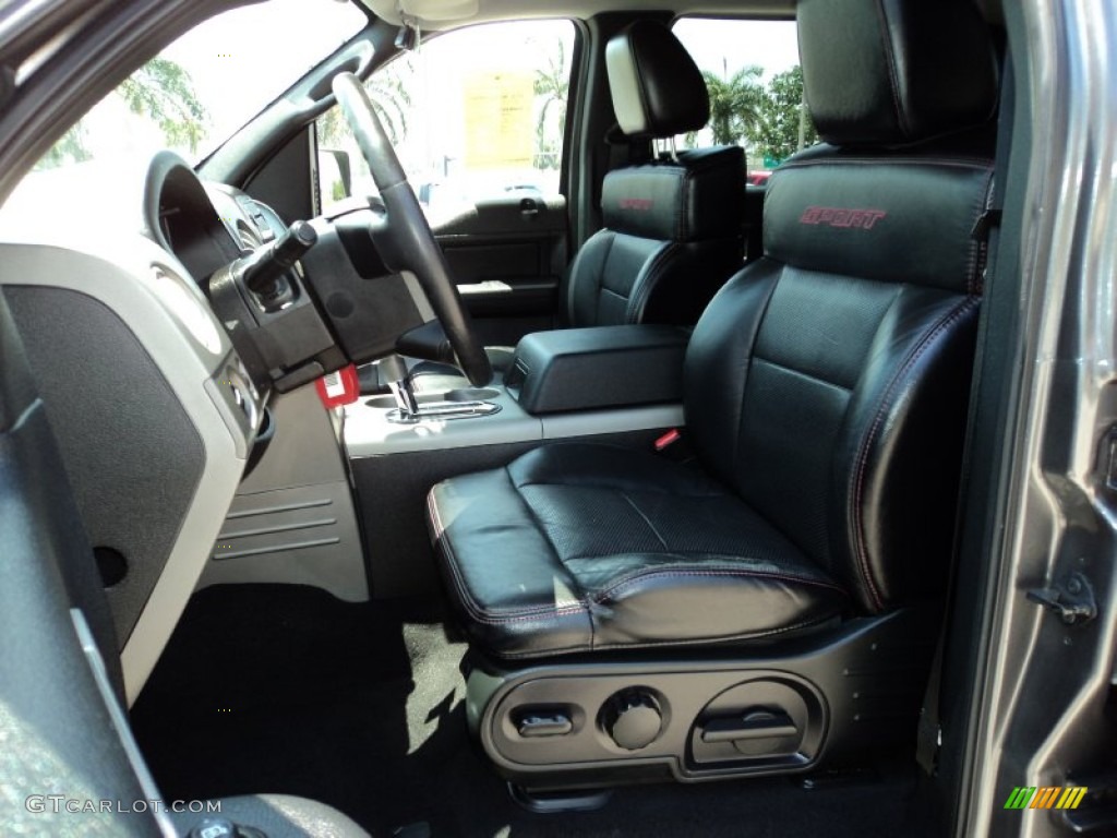 Black Interior 2007 Ford F150 FX2 Sport SuperCrew Photo #63790292